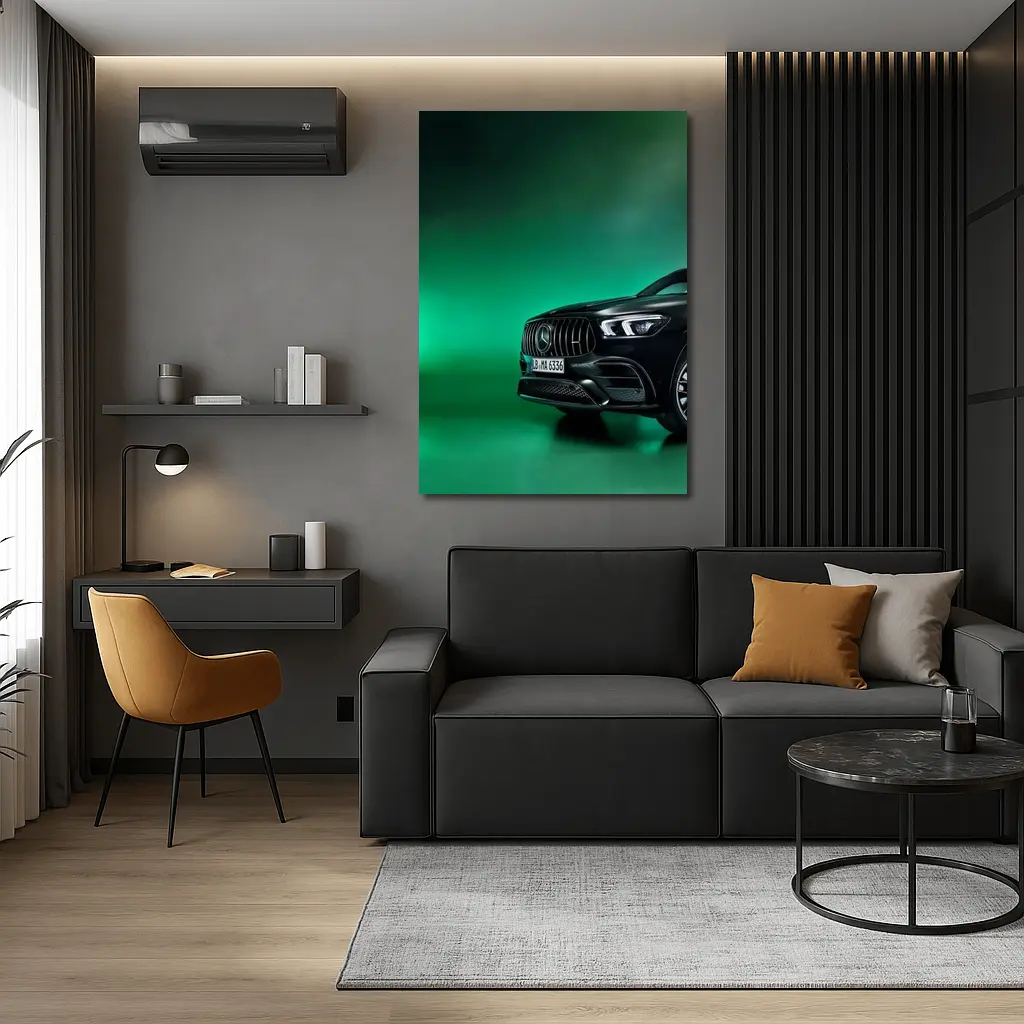 Mercedes AMG GLE Black Green Studio – Wall Art